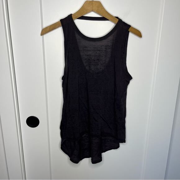 Pam & Gela Washed Burn Out Lightweight High Low Tank Top Size Small - Picture 1 of 5